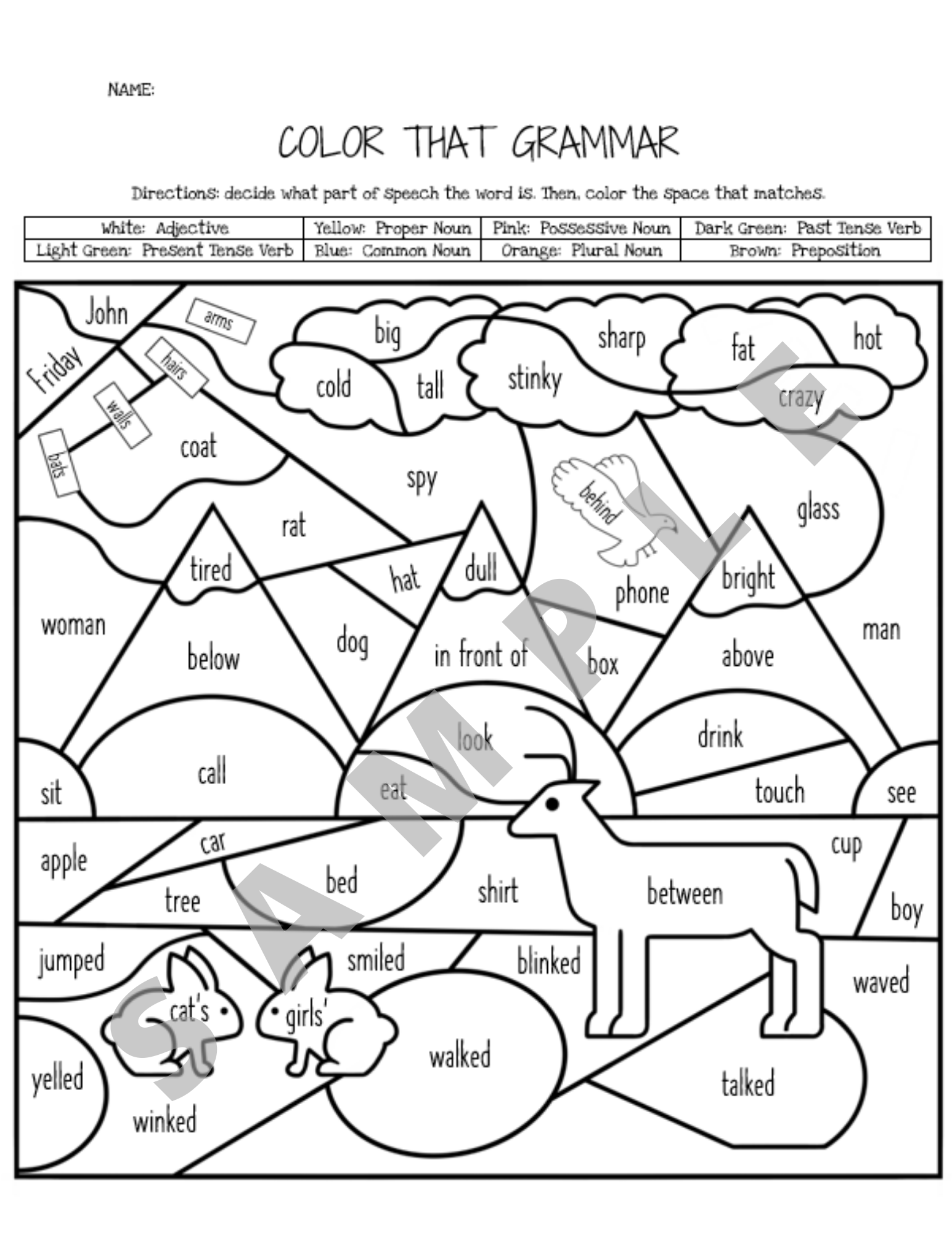 Color Parts Of Speech Common Plural Proper Possessive Nouns Past Present Tense Verbs Adjectives And Prepositions K 5 Teachers Students In Language Arts Writing Grammar Classroom Classful Color Parts Of Speech Common Plural Proper Possessive Nouns Past Present Tense Verbs Adjectives And Prepositions K 5 Teachers Students In Language Arts Writing Grammar Classroom Classful