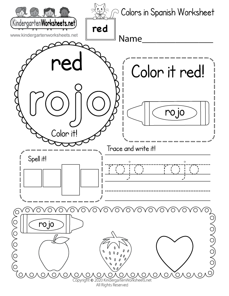 Free Spanish Grammar Worksheets Pdf