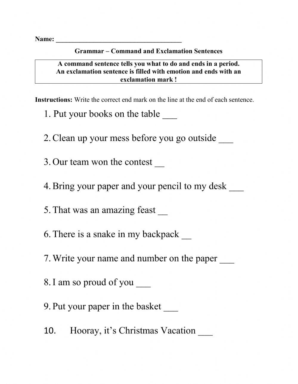Command And Exc Free Interactive Worksheets 460088 Command And Exc Free Interactive Worksheets 460088
