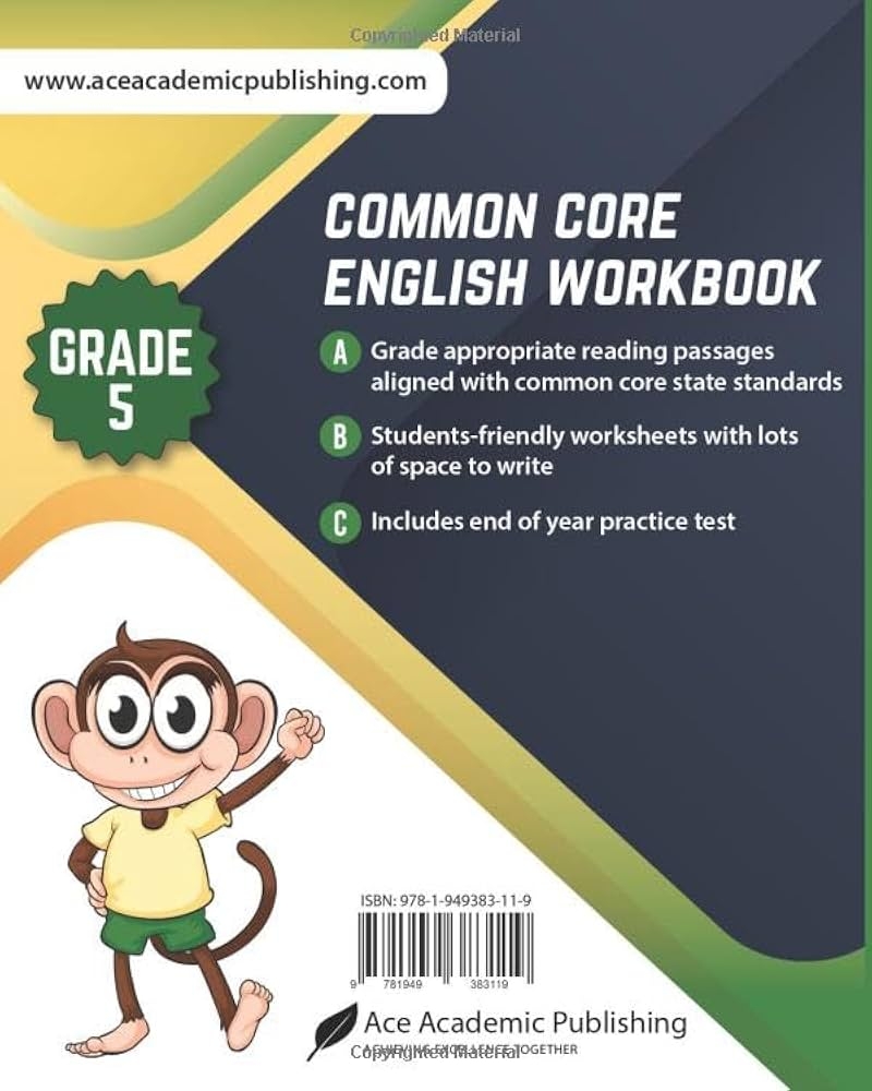 Common Core Grammar 5th Grade Worksheets