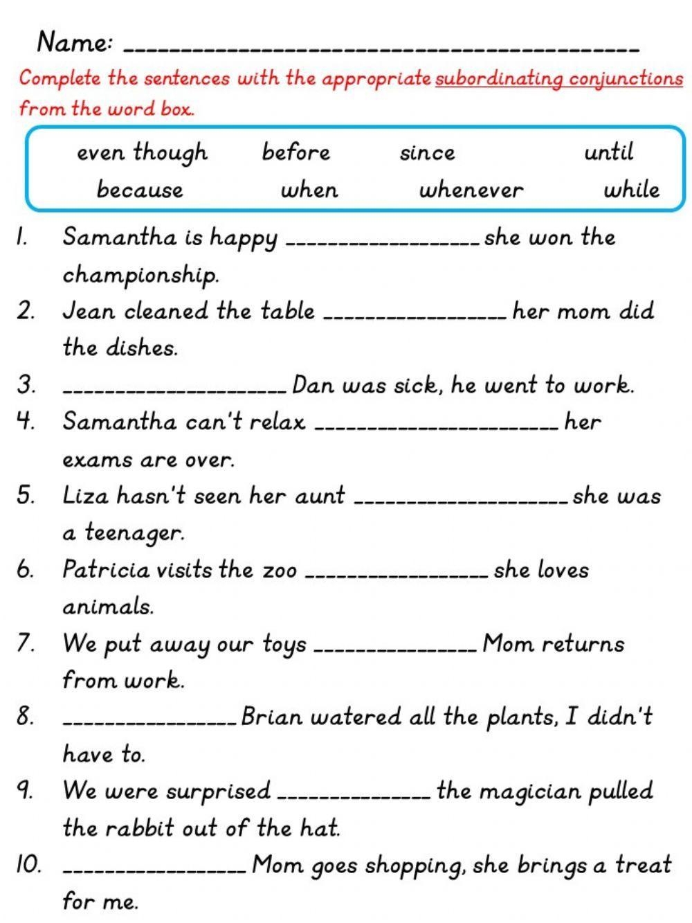 Complex Sentenc Free Interactive Worksheets 482859 Complex Sentenc Free Interactive Worksheets 482859