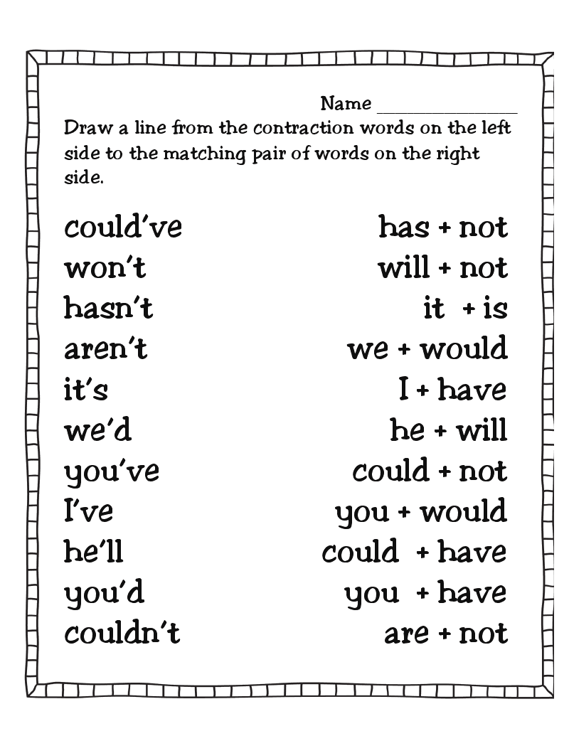Contraction Worksheet 9 Contractions Ideas To Save Today Teaching 2nd Grade Reading And More