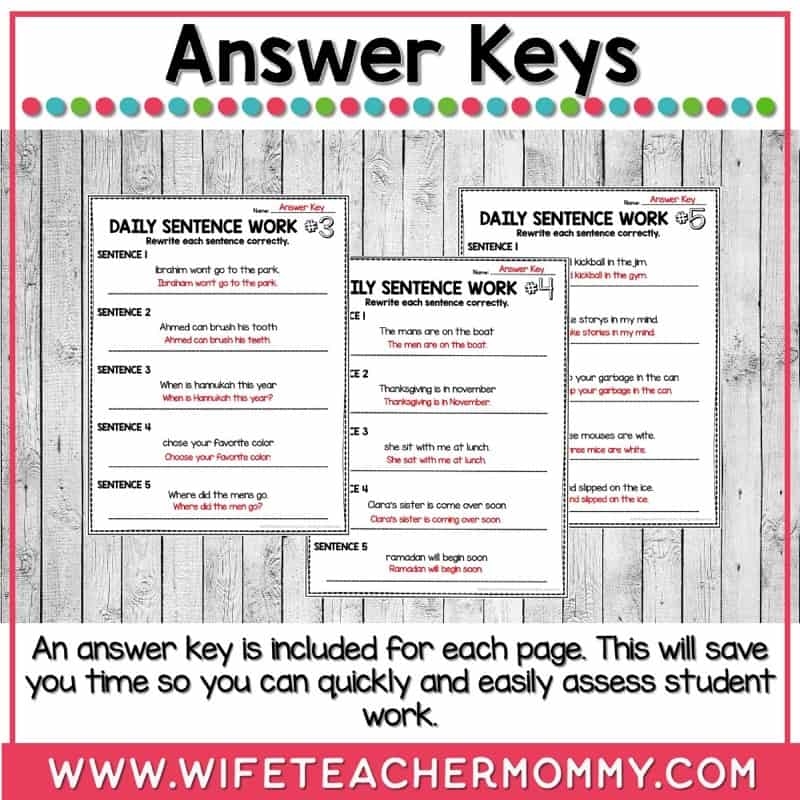 Daily Fix It Sentences 3rd Grade Teacher Approved Daily Fix It Sentences 3rd Grade Teacher Approved