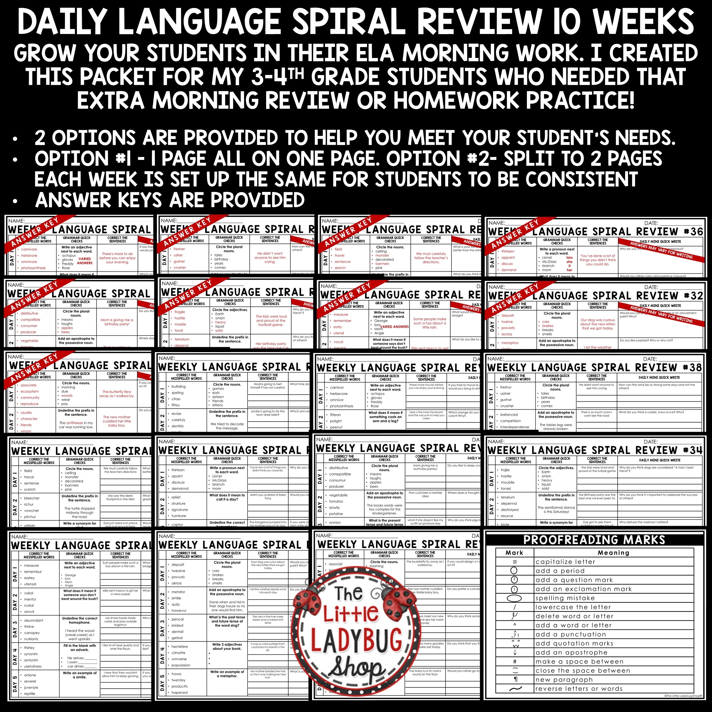 Daily Grammar Worksheets Daily Grammar Worksheets