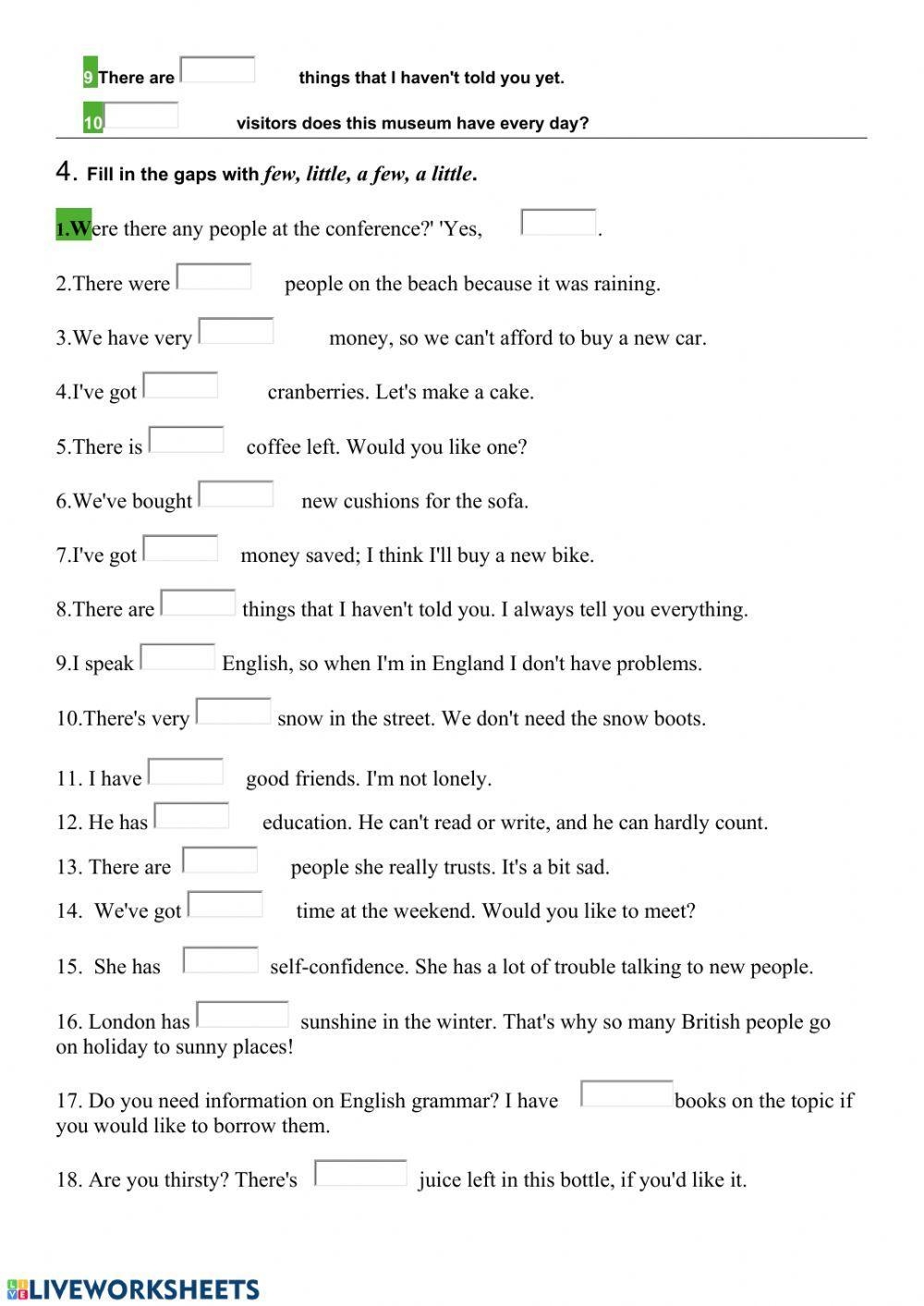 Determiners Free Interactive Worksheets 110733 Determiners Free Interactive Worksheets 110733