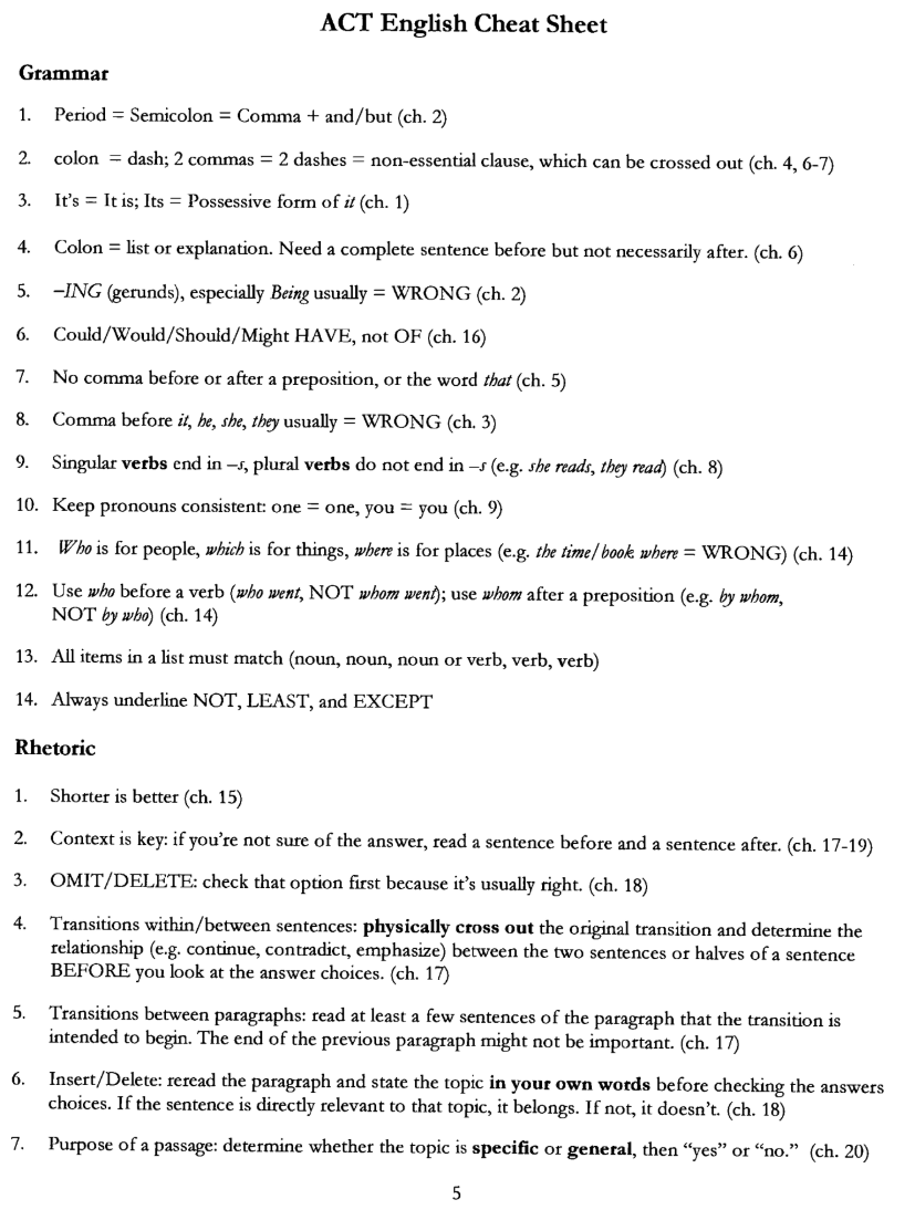 Does Any One Have A Pdf With The Act Grammar Rules And How I Can Score A 36 On English R ACT Does Any One Have A Pdf With The Act Grammar Rules And How I Can Score A 36 On English R ACT