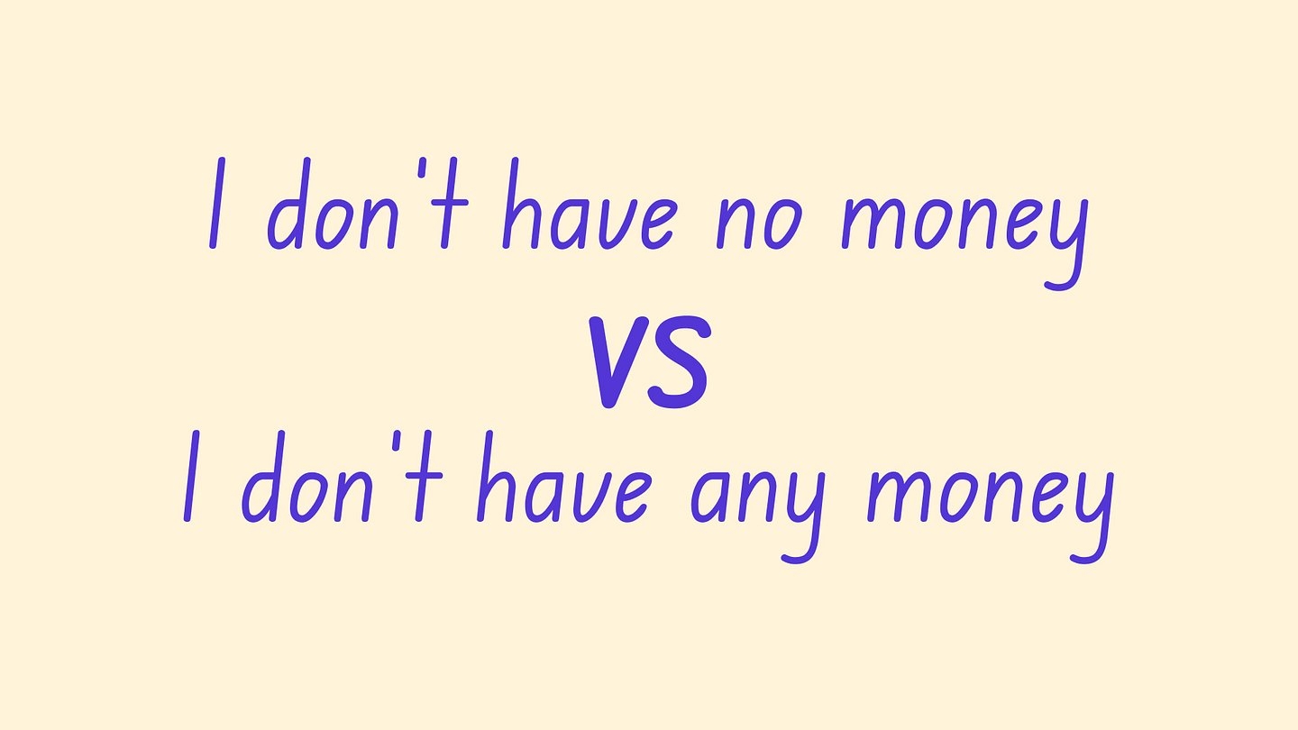 Double Negatives In Negative Sentences Worksheet With Answers Twee
