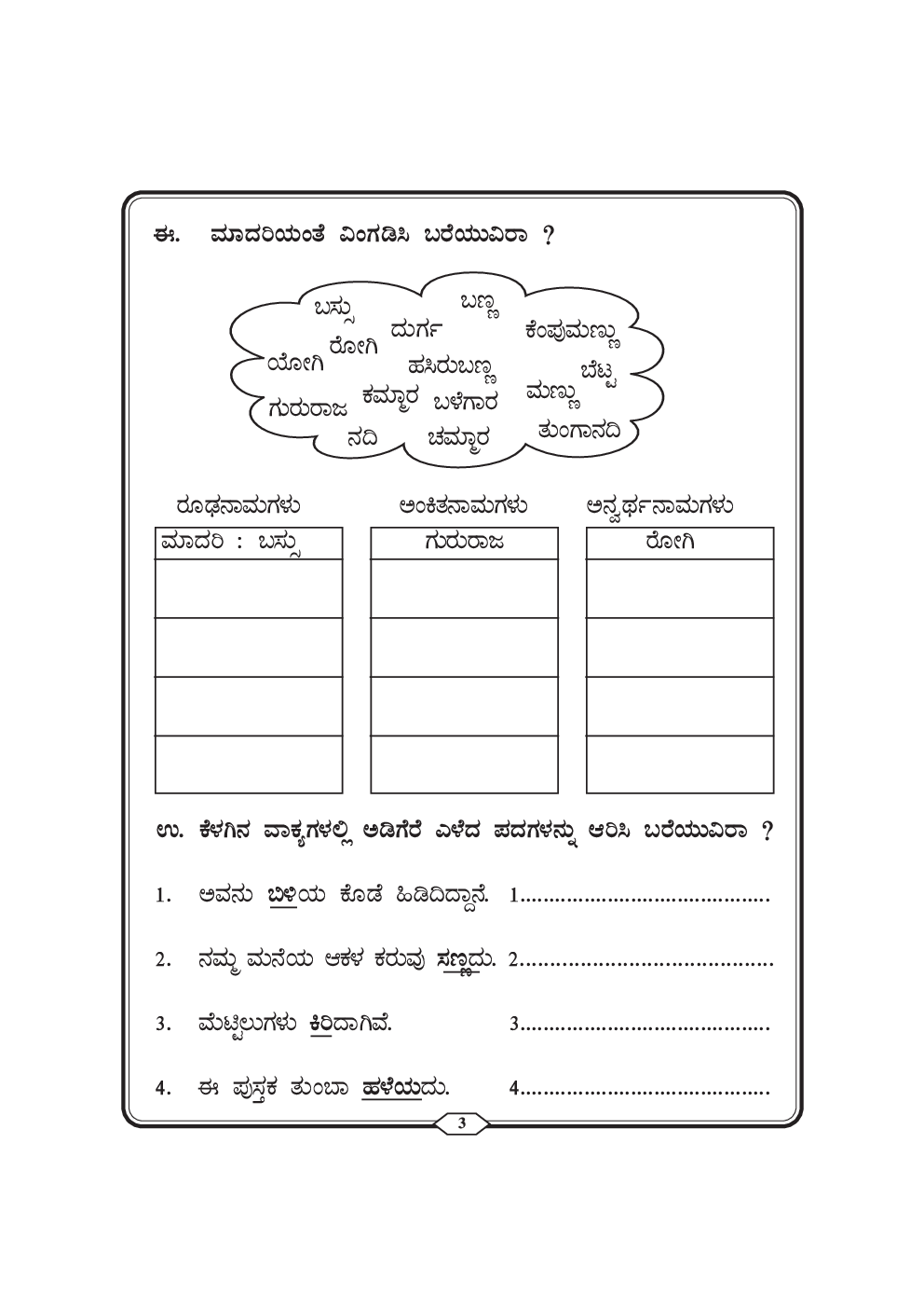 Download Free Class 5 Workbook For Kannada Langauge Part 2 PDF Online 2021