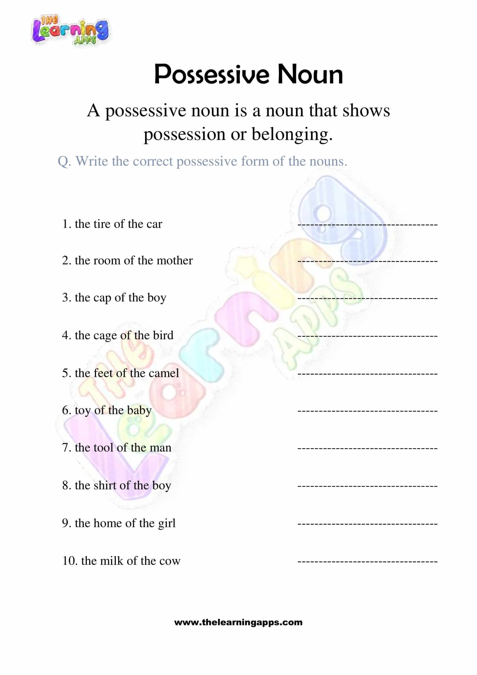Download Free Possessive Noun Worksheets For 3rd Grade Download Free Possessive Noun Worksheets For 3rd Grade