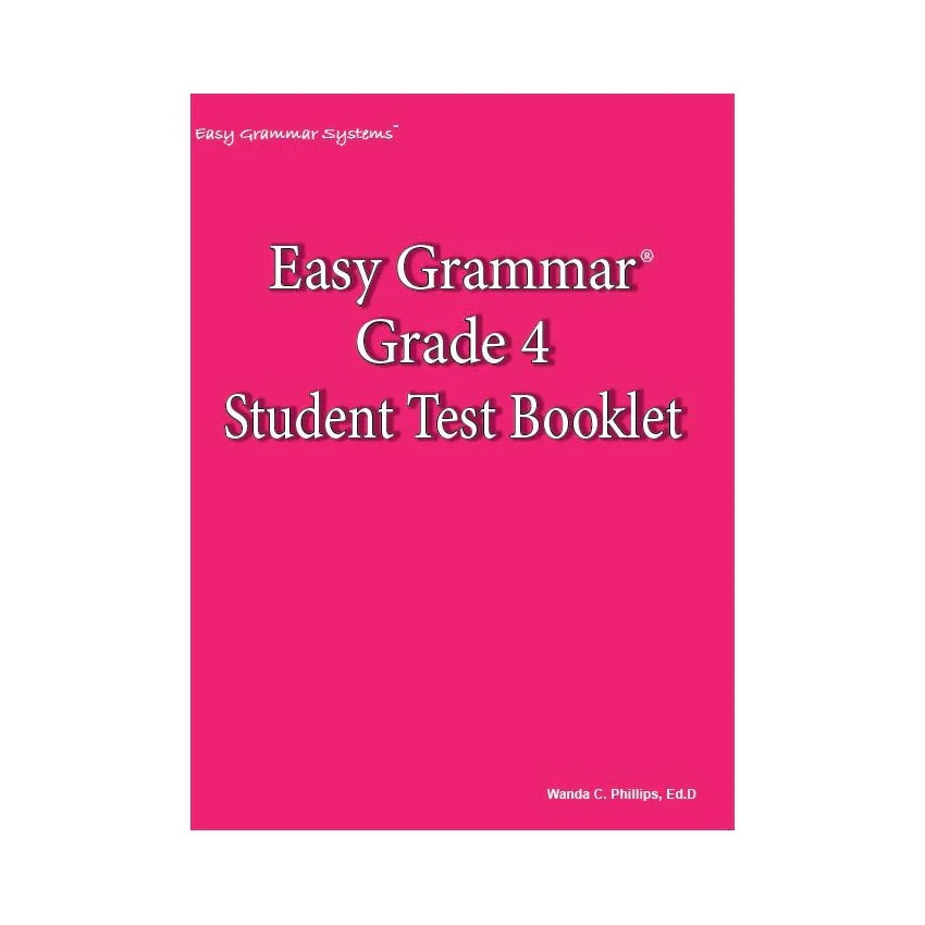 Easy Grammar Grade 4 Test Teach Grammar To Your 3rd Grade Student
