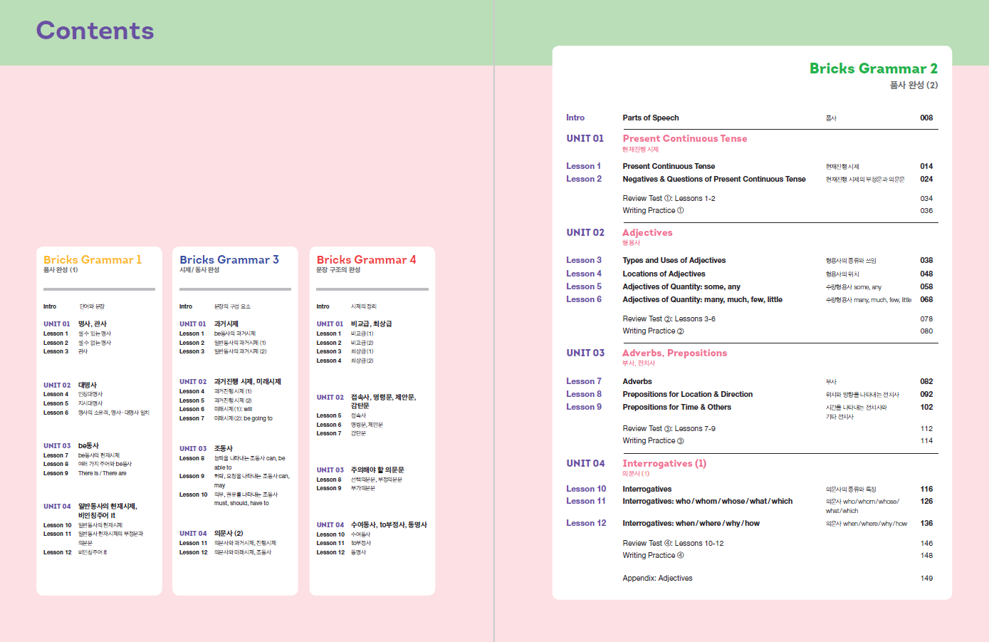 Bricks Ì¤‘Í•™ Grammar 2 Worksheet Ë‹µì§€