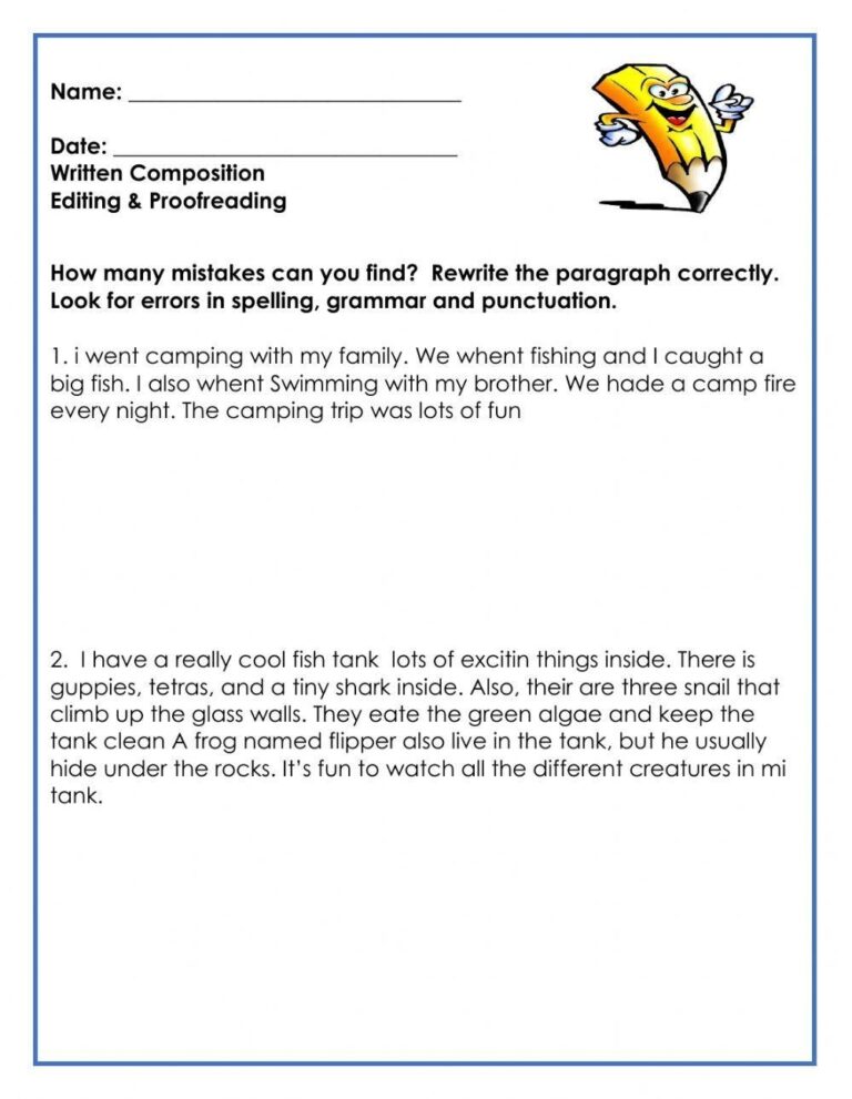 Editing Proof Free Interactive Worksheets 498977