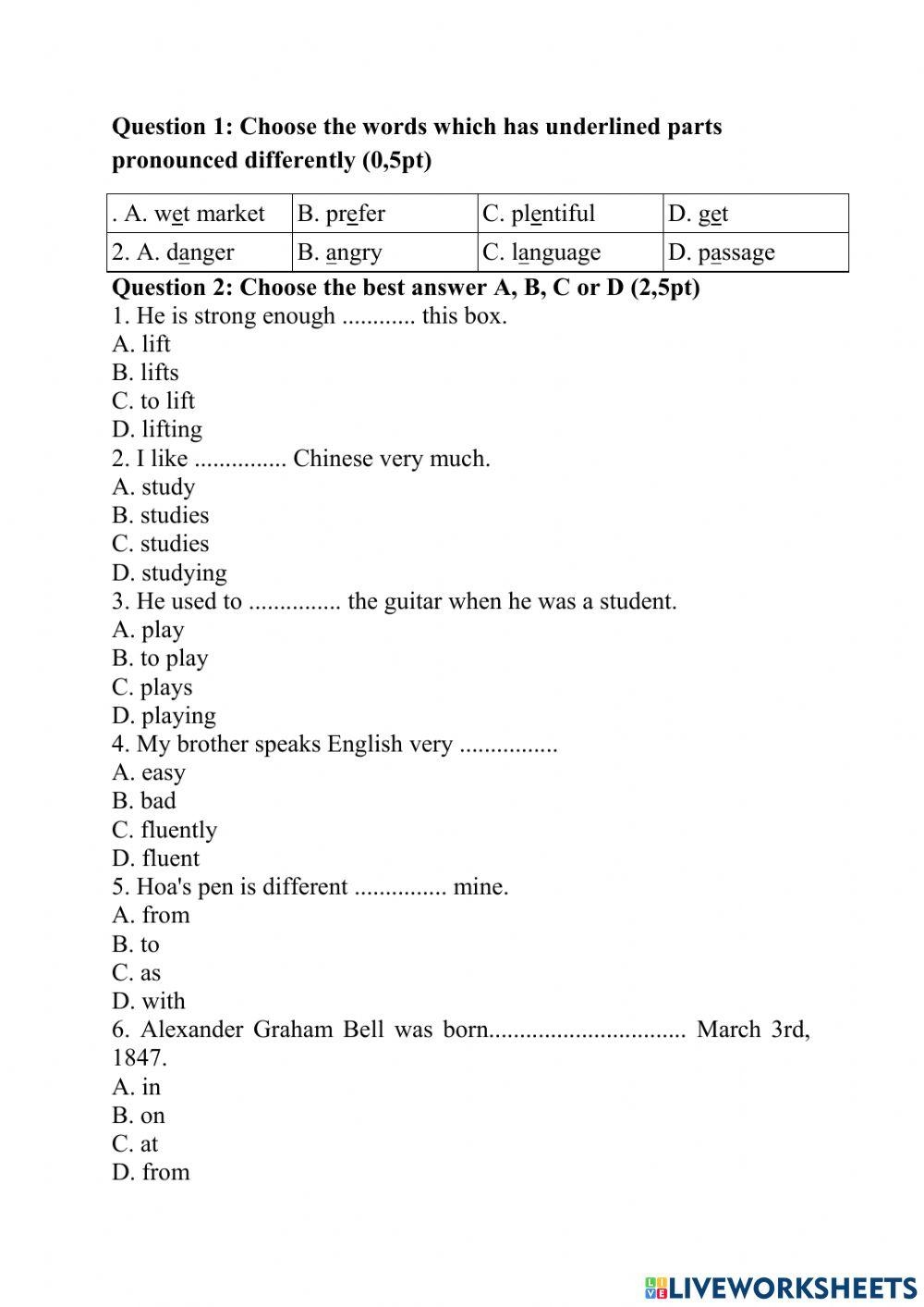 English Grade 8 Free Interactive Worksheets 1767035 English Grade 8 Free Interactive Worksheets 1767035