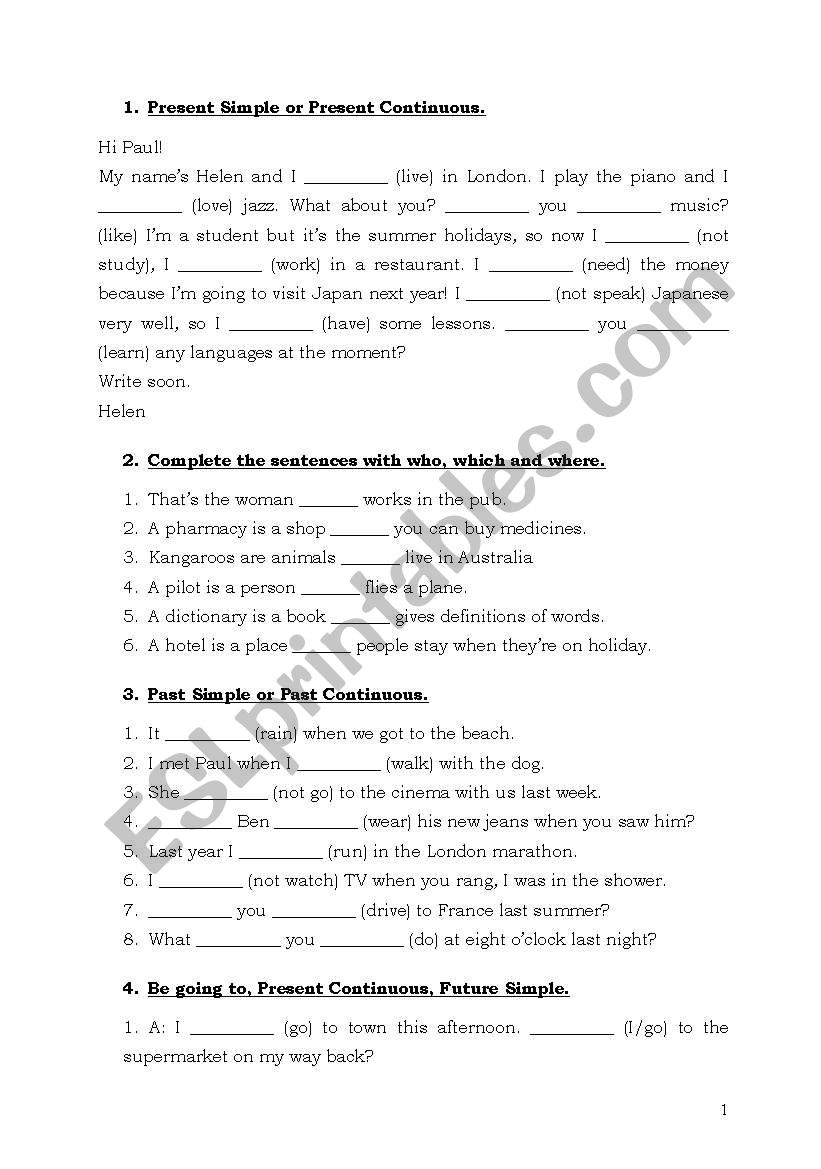 Esl Grammar Worksheets Intermediate Pdf Esl Grammar Worksheets Intermediate Pdf