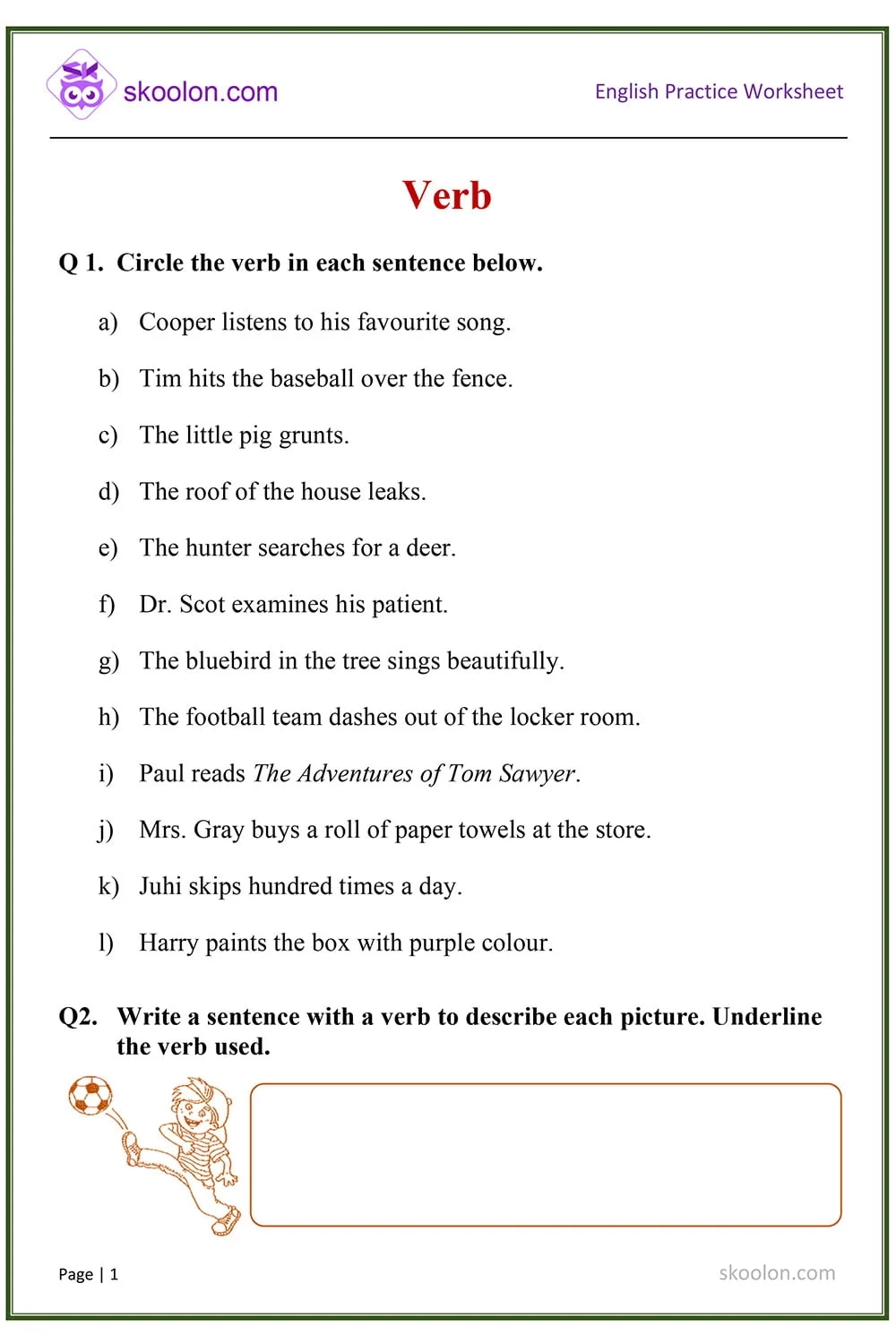 English Grammar Verb Skoolon English Grammar Verb Skoolon