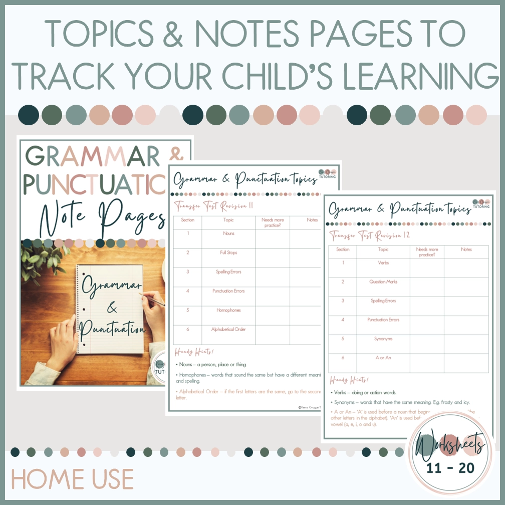 Ks2 English Grammar Worksheets