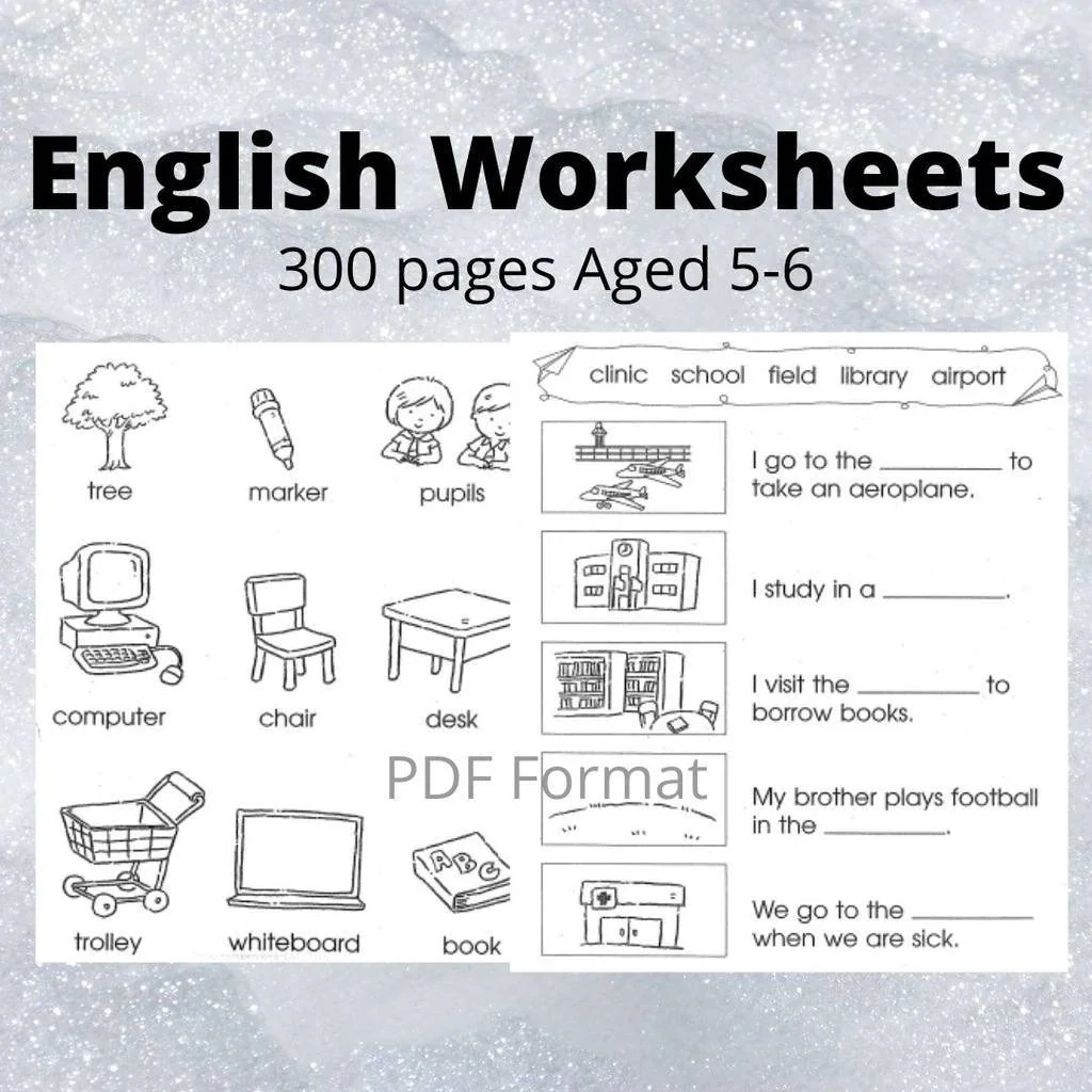 English Simple Grammar Exercise Printable Etsy English Simple Grammar Exercise Printable Etsy