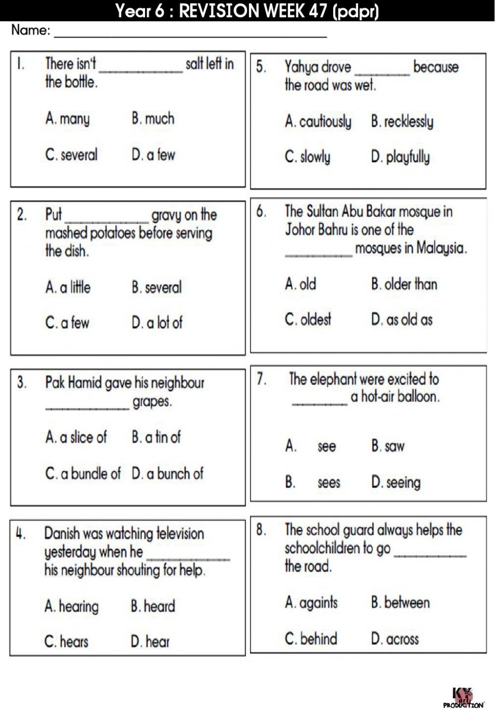 English Year 6 Free Interactive Worksheets 4516435 English Year 6 Free Interactive Worksheets 4516435