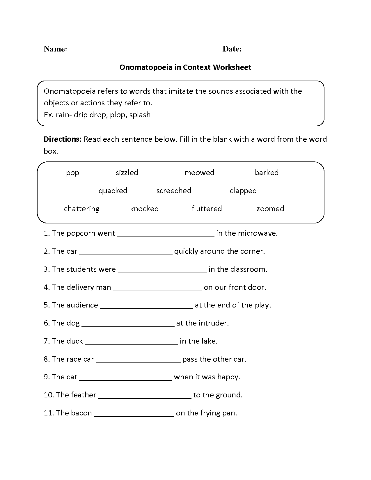 Grammar Worksheets For Grade 7