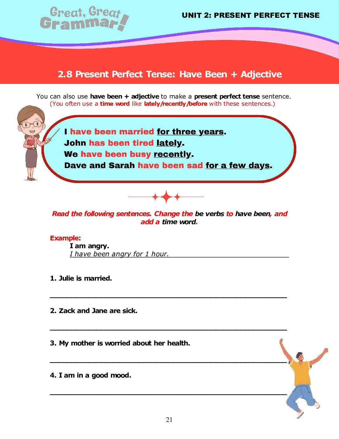 Grammar Worksheet Present Perfect