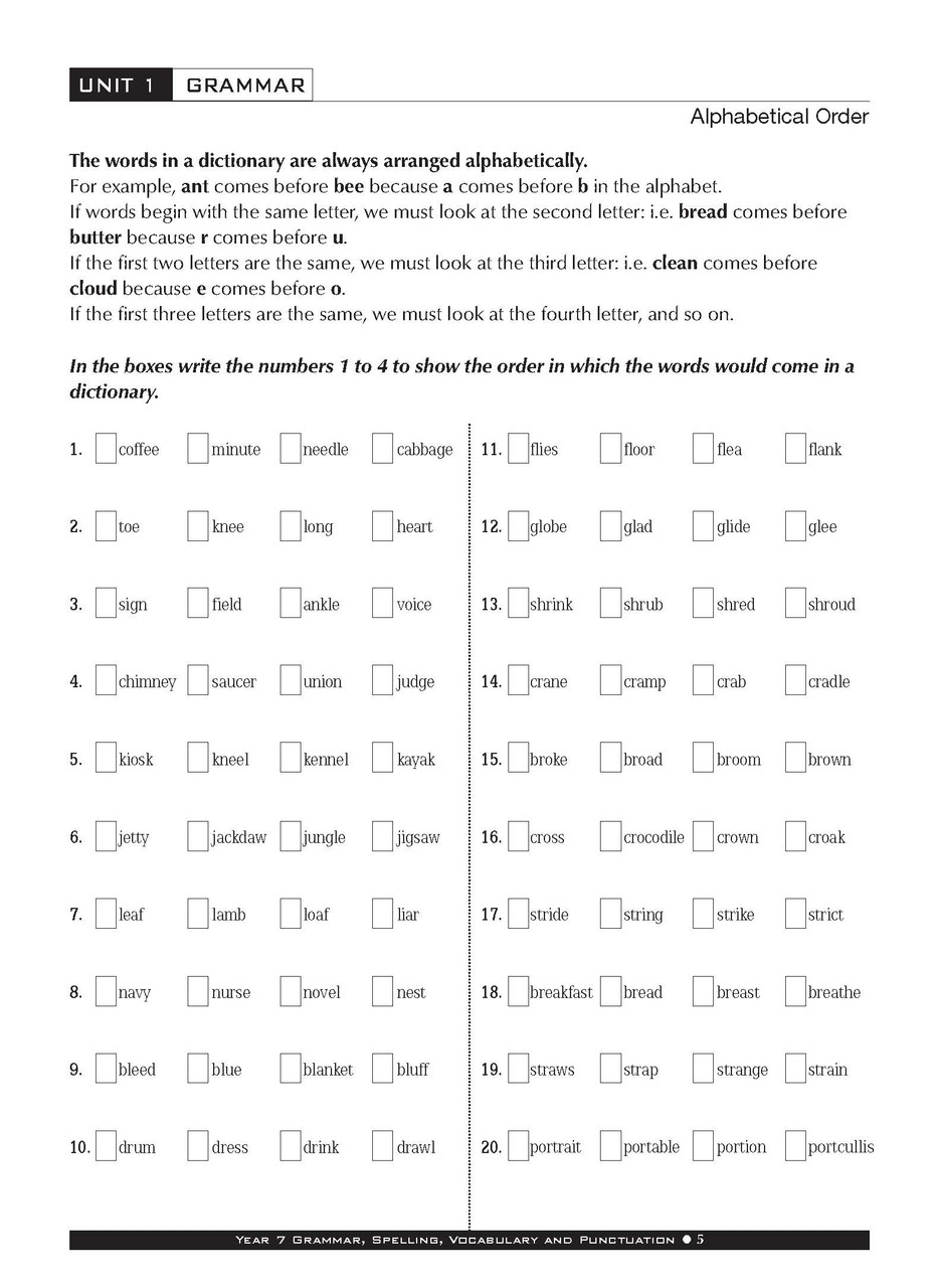 Excel Basic Skills Grammar Spelling Vocabulary And Punctuation Year 7 Pascal Press