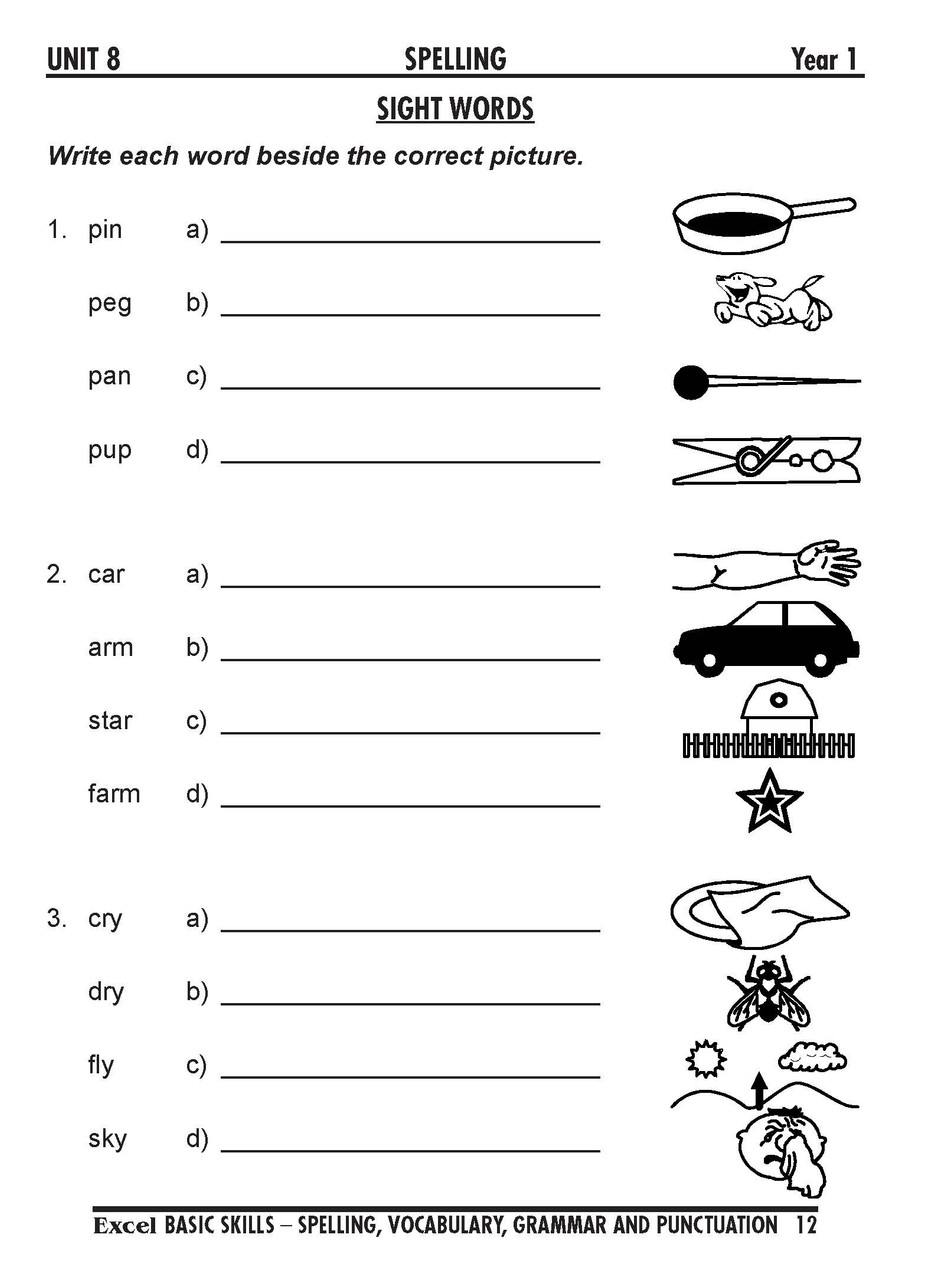 Grammar Punctuation And Spelling Worksheets