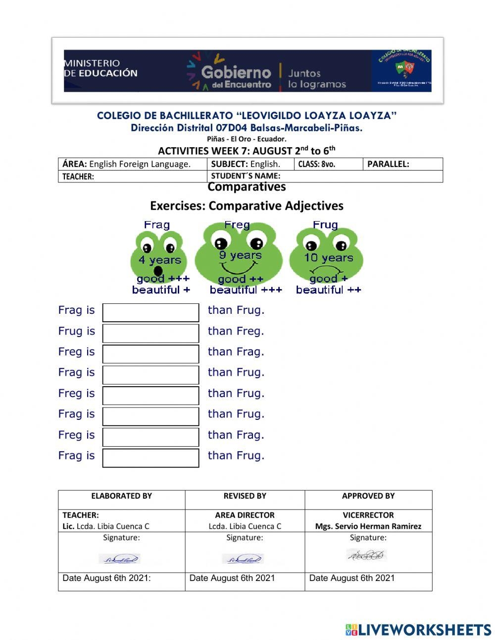 Exercises Comp Free Interactive Worksheets 1231258 Exercises Comp Free Interactive Worksheets 1231258