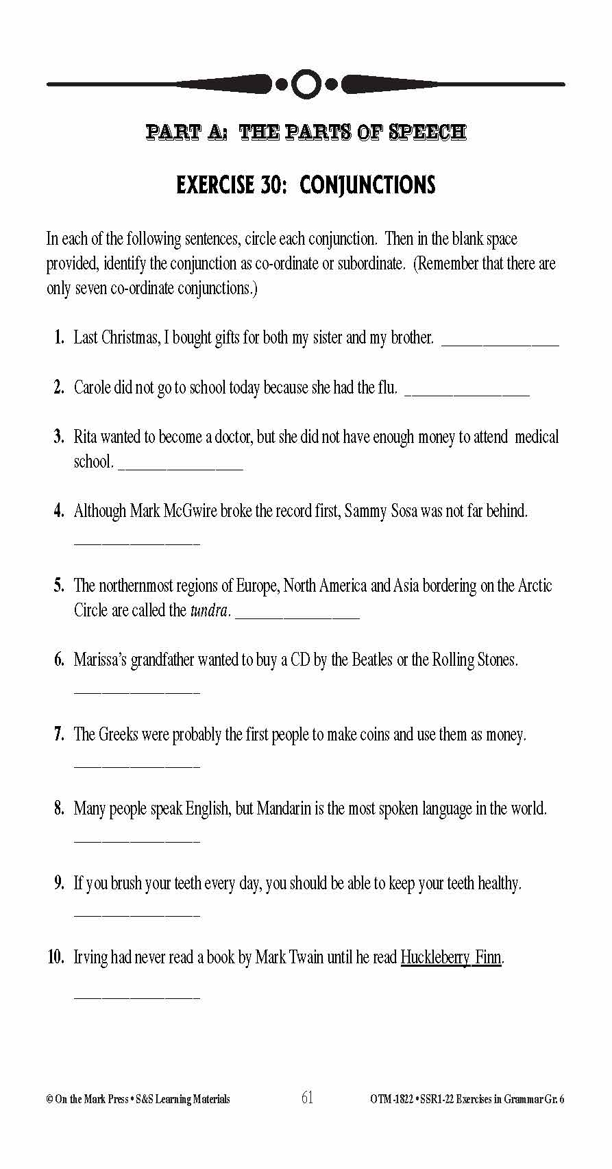 Grade 6 Grammar Worksheets Grade 6 Grammar Worksheets
