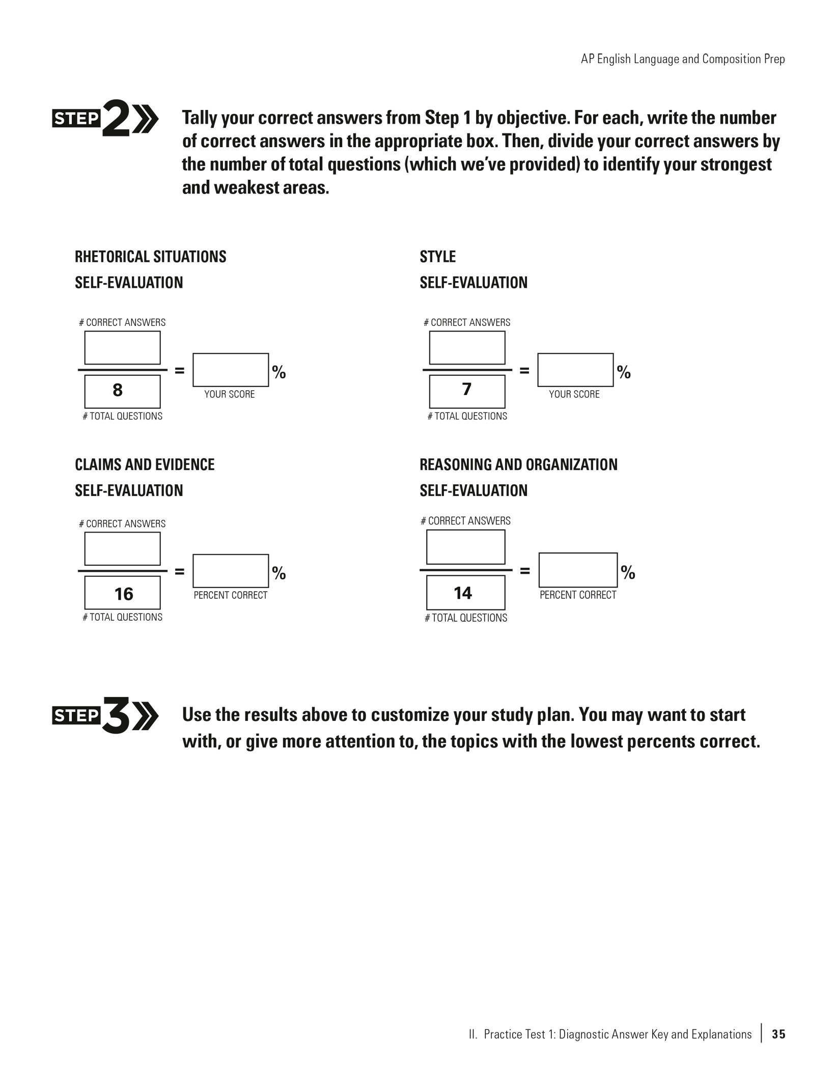Extended Ebook Content For Princeton Review AP English Language Composition Premium Prep 2023 Practice Test 1 Diagnostic Answer Key