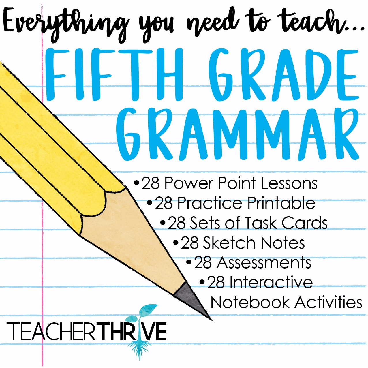 Fifth Grade Grammar Bundle Teacher Thrive