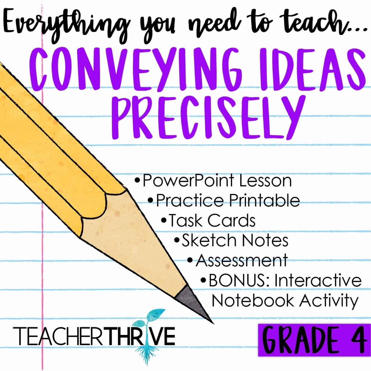 Fourth Grade Grammar Convey Ideas Precisely Teacher Thrive