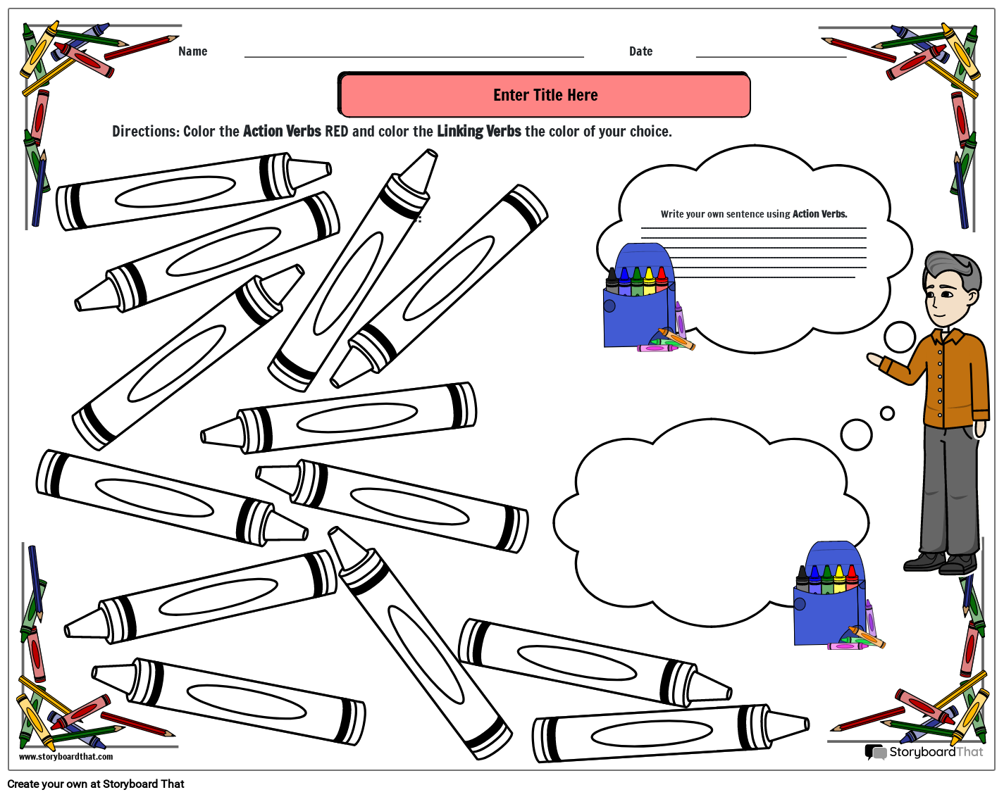 Free Grammar Worksheets Storyboard That s Exercises In 2025