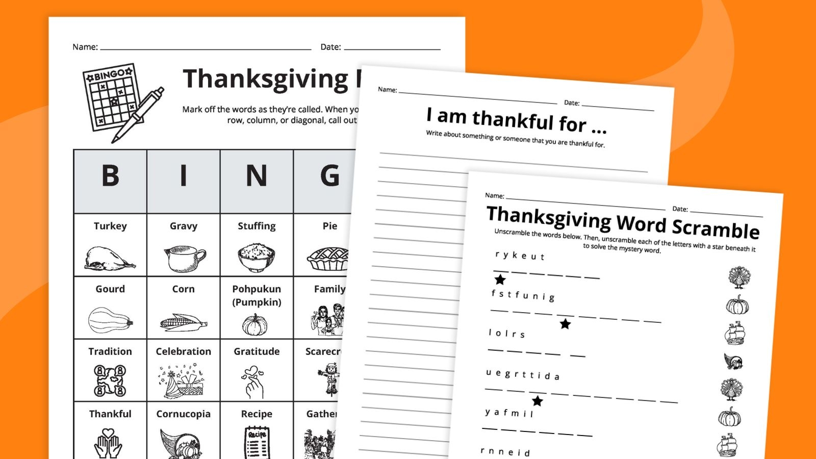 Thanksgiving Grammar Worksheets Free