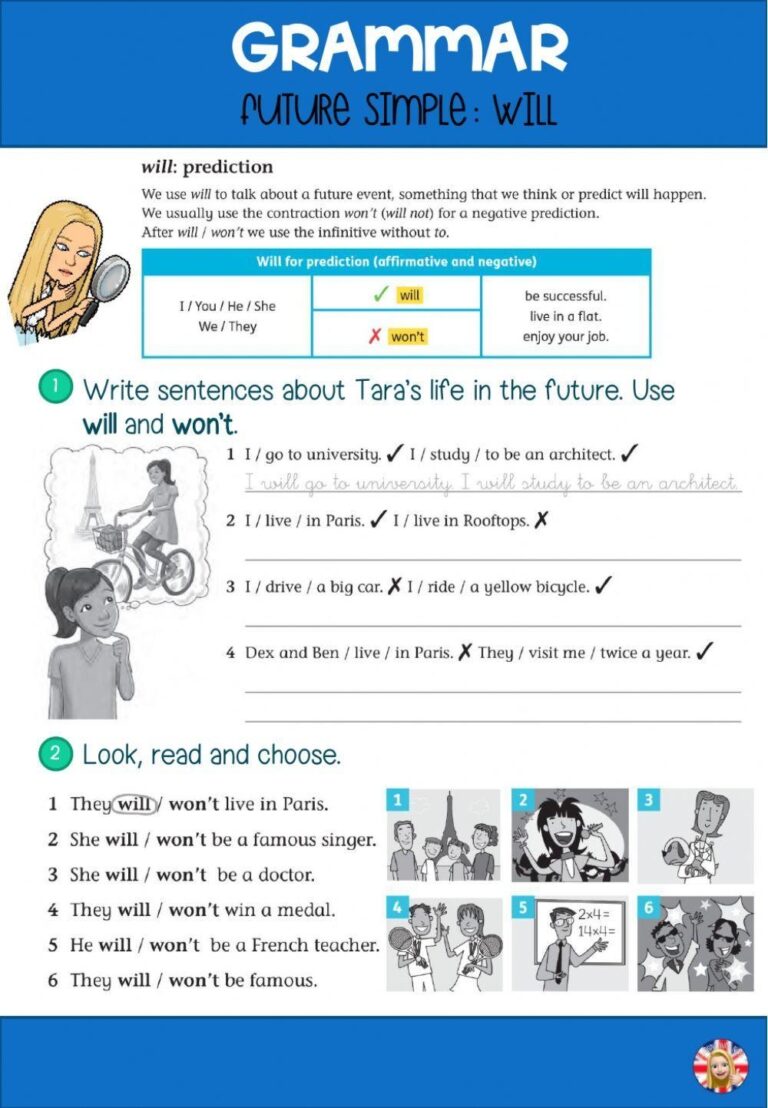 Future Simple Free Interactive Worksheets 210934