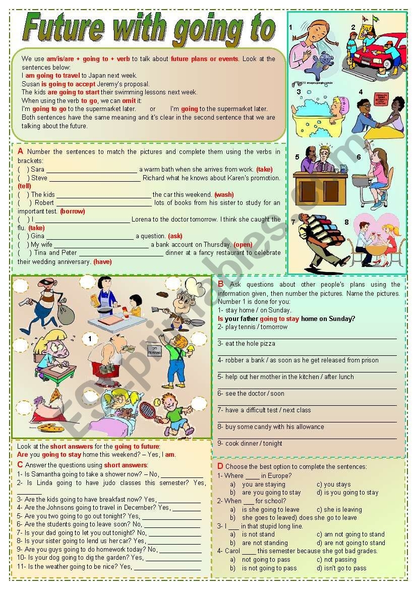 Going To Grammar Worksheets Going To Grammar Worksheets