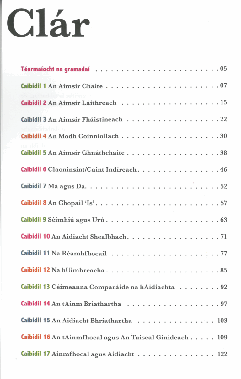 Gaeilge Graim ar Don Mhe nscoil An Siopa Leabhar