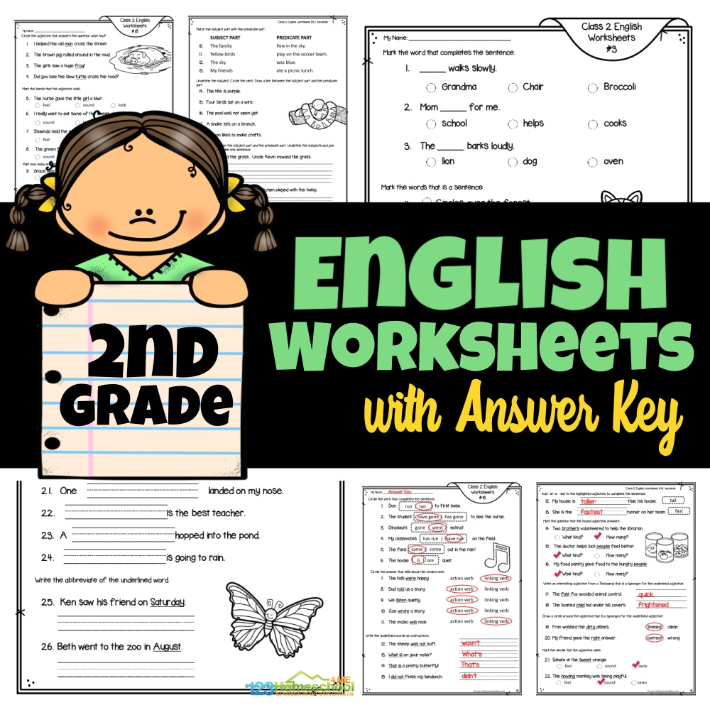 Class 2 English Grammar Worksheets