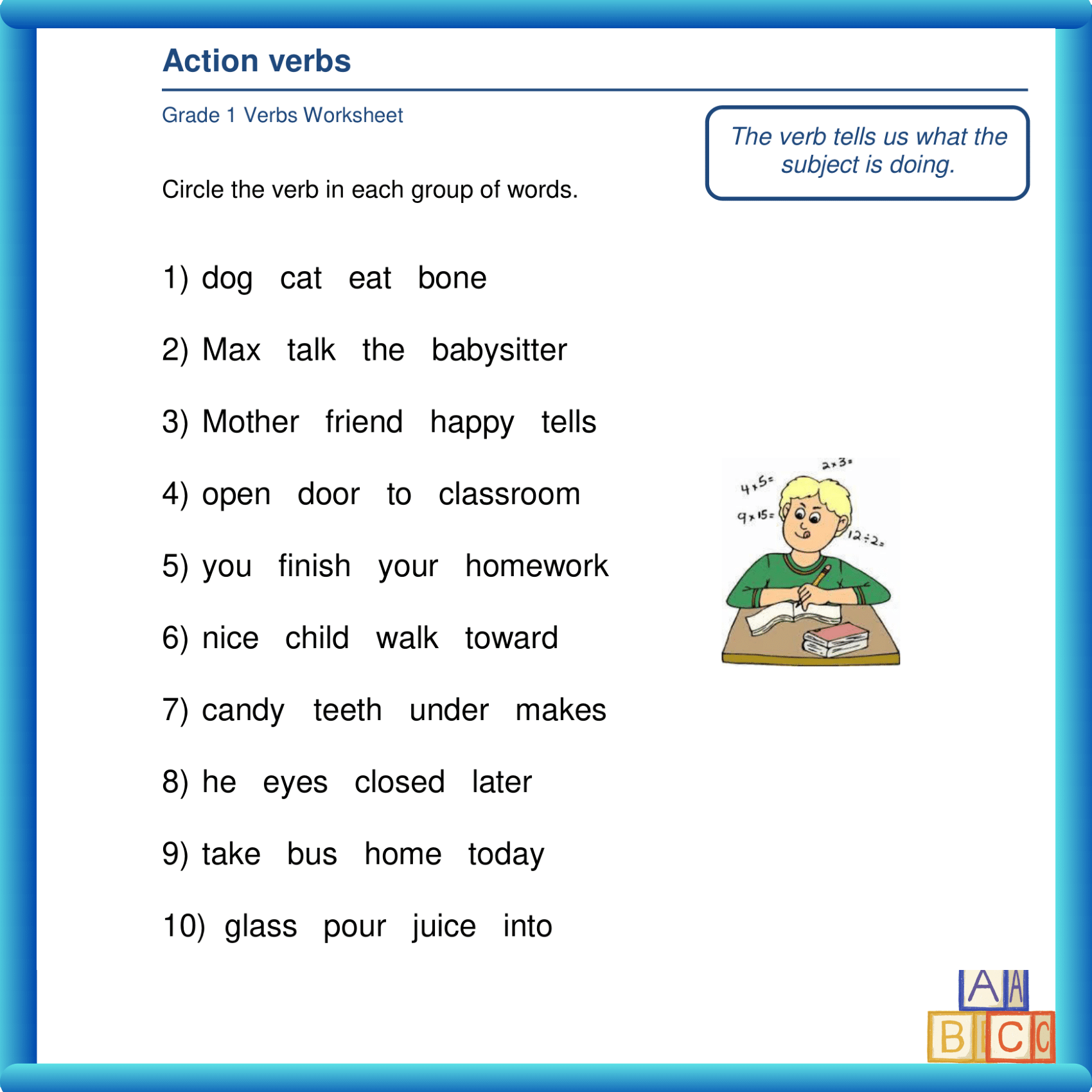 Grade 1 Grammar Adventure Verbs As Action Words Made By Teachers Grade 1 Grammar Adventure Verbs As Action Words Made By Teachers