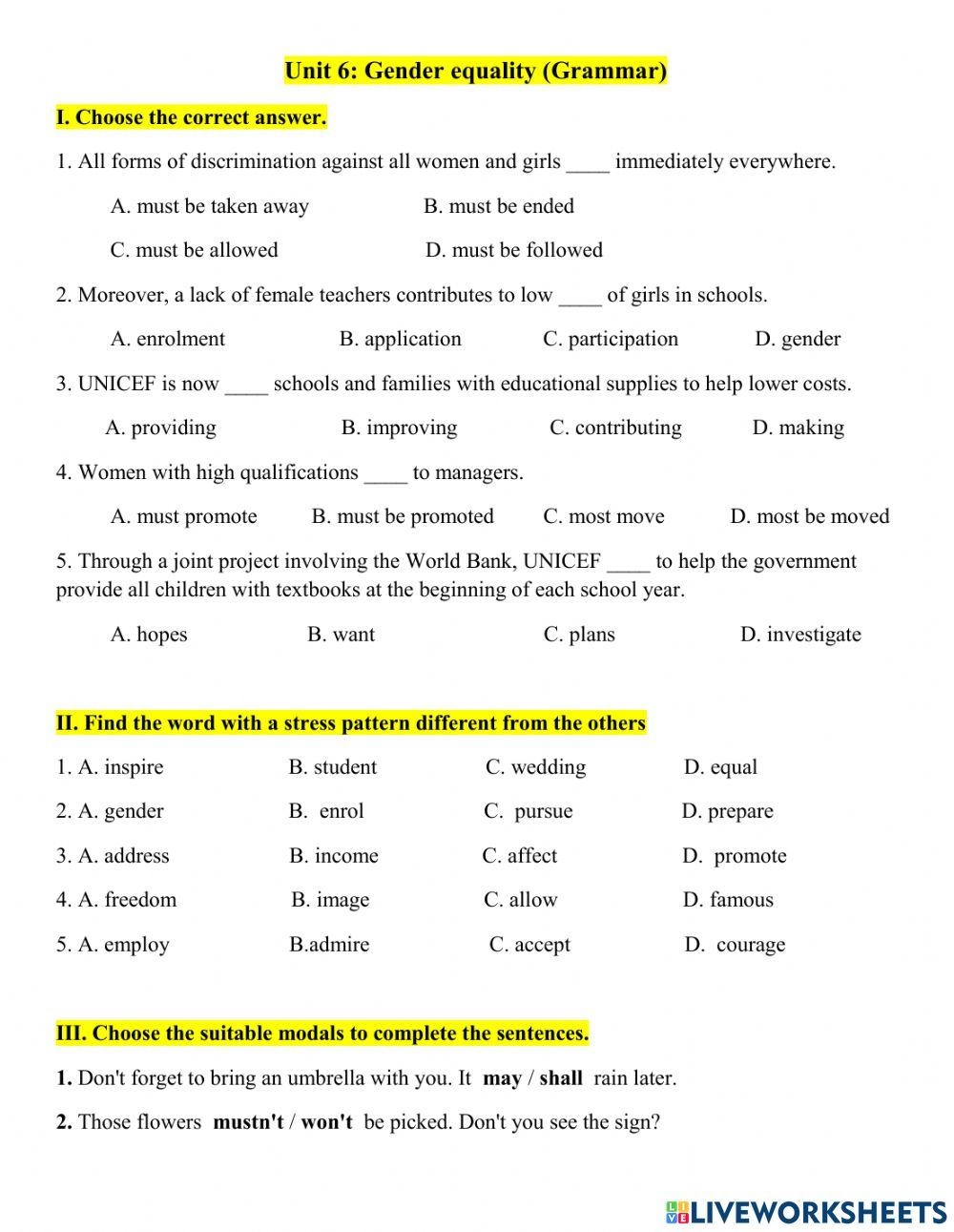Grade 10 Unit Free Interactive Worksheets 1813376