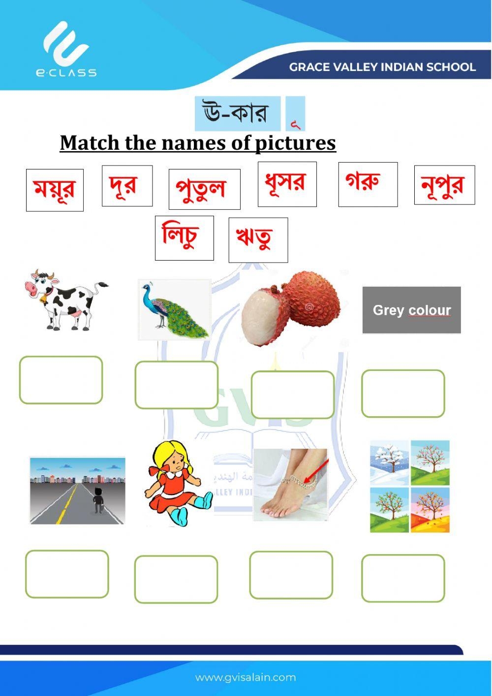 Grade 3 Bengali Free Interactive Worksheets 4594290