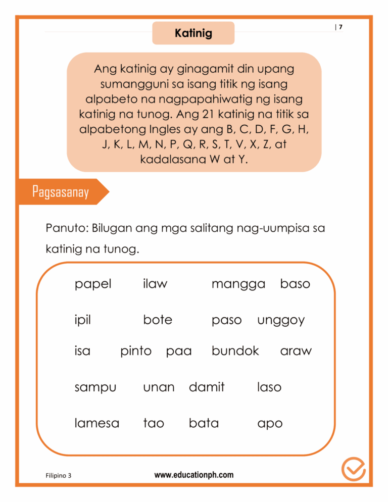 Grade 3 Gramatika Filipino Workbook Education PH