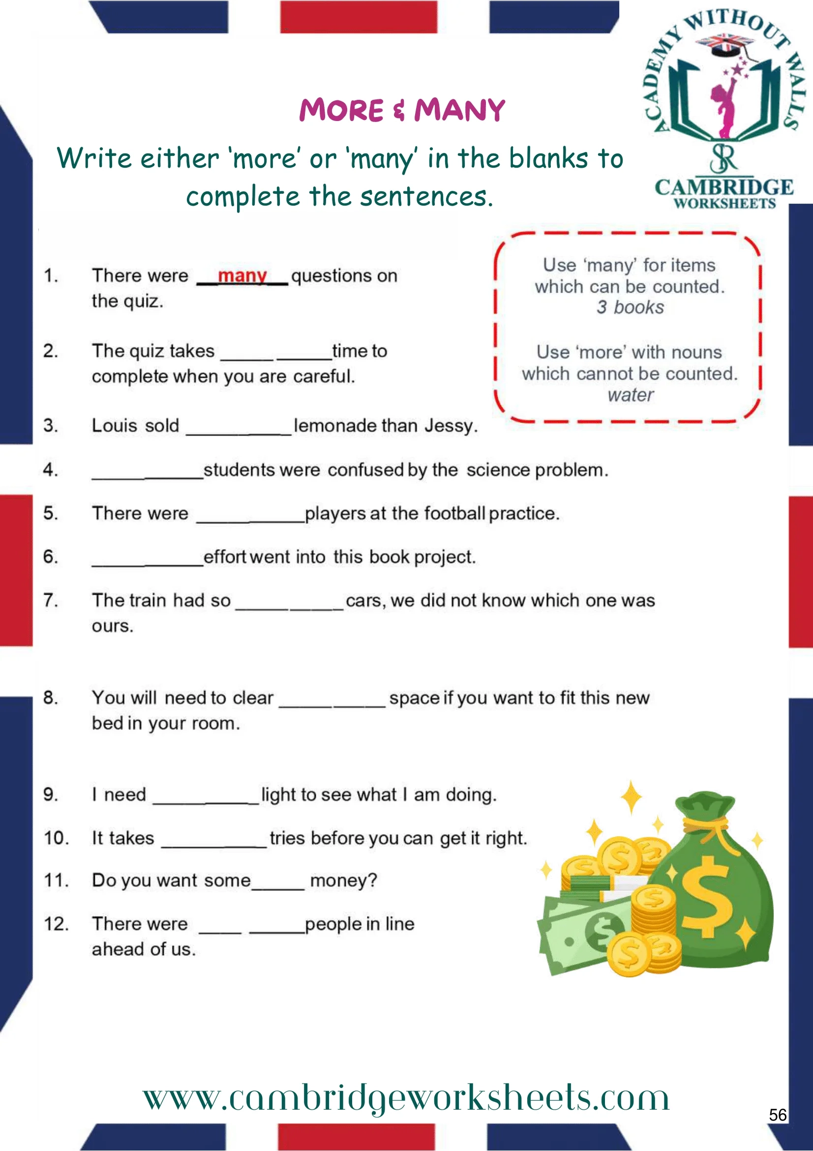 Grade 3 Grammar Pack Cambridge Work Sheets Grade 3 Grammar Pack Cambridge Work Sheets