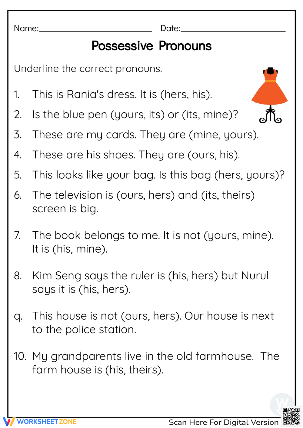 Grammar Usage And Mechanics Worksheet Answers