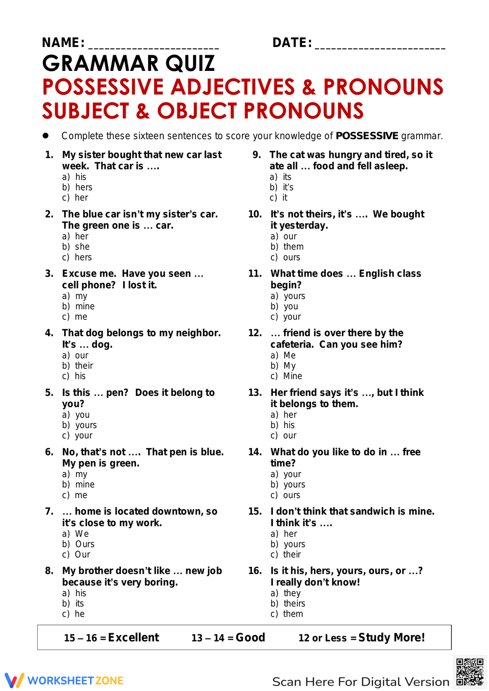Grammar And Mechanics Worksheets Grammar And Mechanics Worksheets