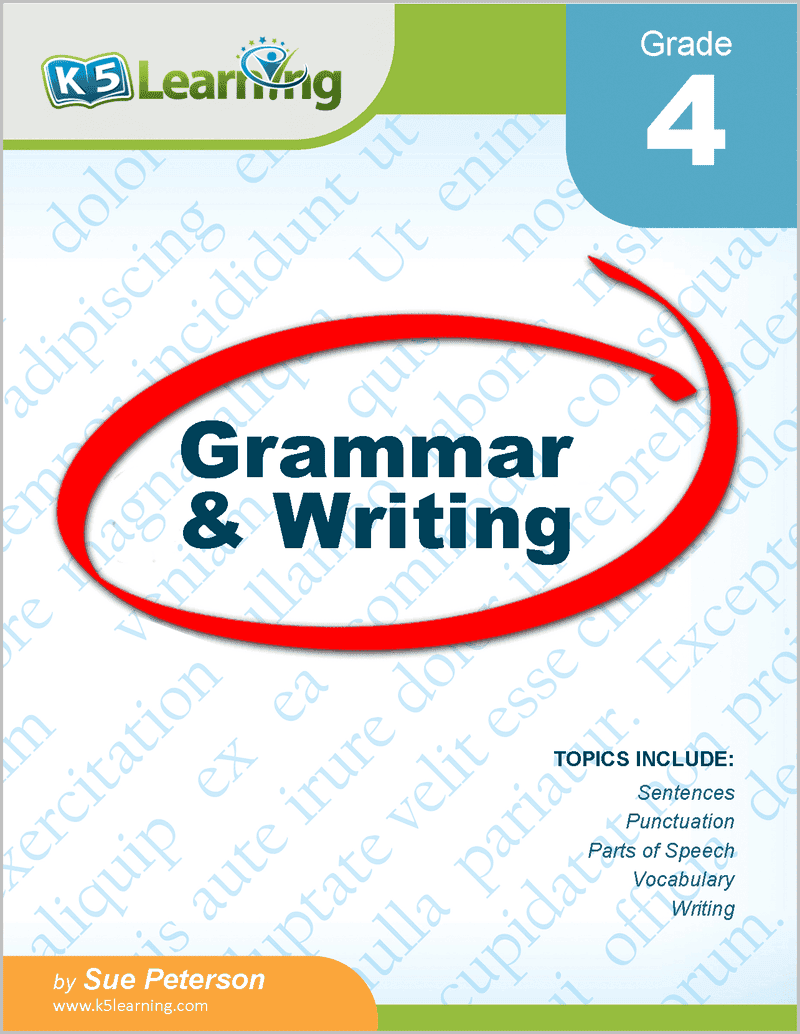 Grade 4 Grammar And Writing Workbook K5 Bookstore