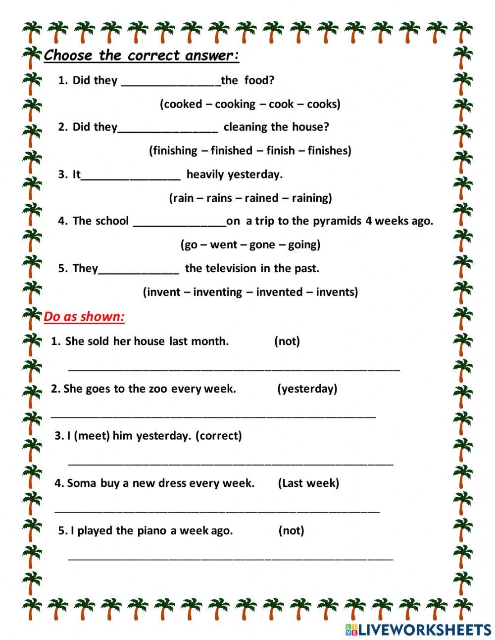 Year 4 English Grammar Worksheets Year 4 English Grammar Worksheets