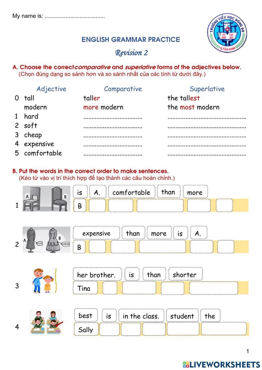 Grade 5 English Free Interactive Worksheets 996418
