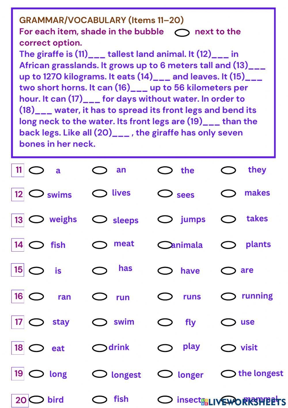 Grade 6 Grammar Free Interactive Worksheets 2256240 Grade 6 Grammar Free Interactive Worksheets 2256240