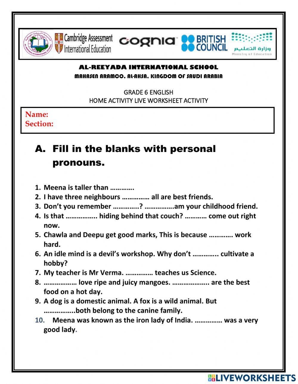 Grade 6 Kinds Free Interactive Worksheets 1497311 Grade 6 Kinds Free Interactive Worksheets 1497311