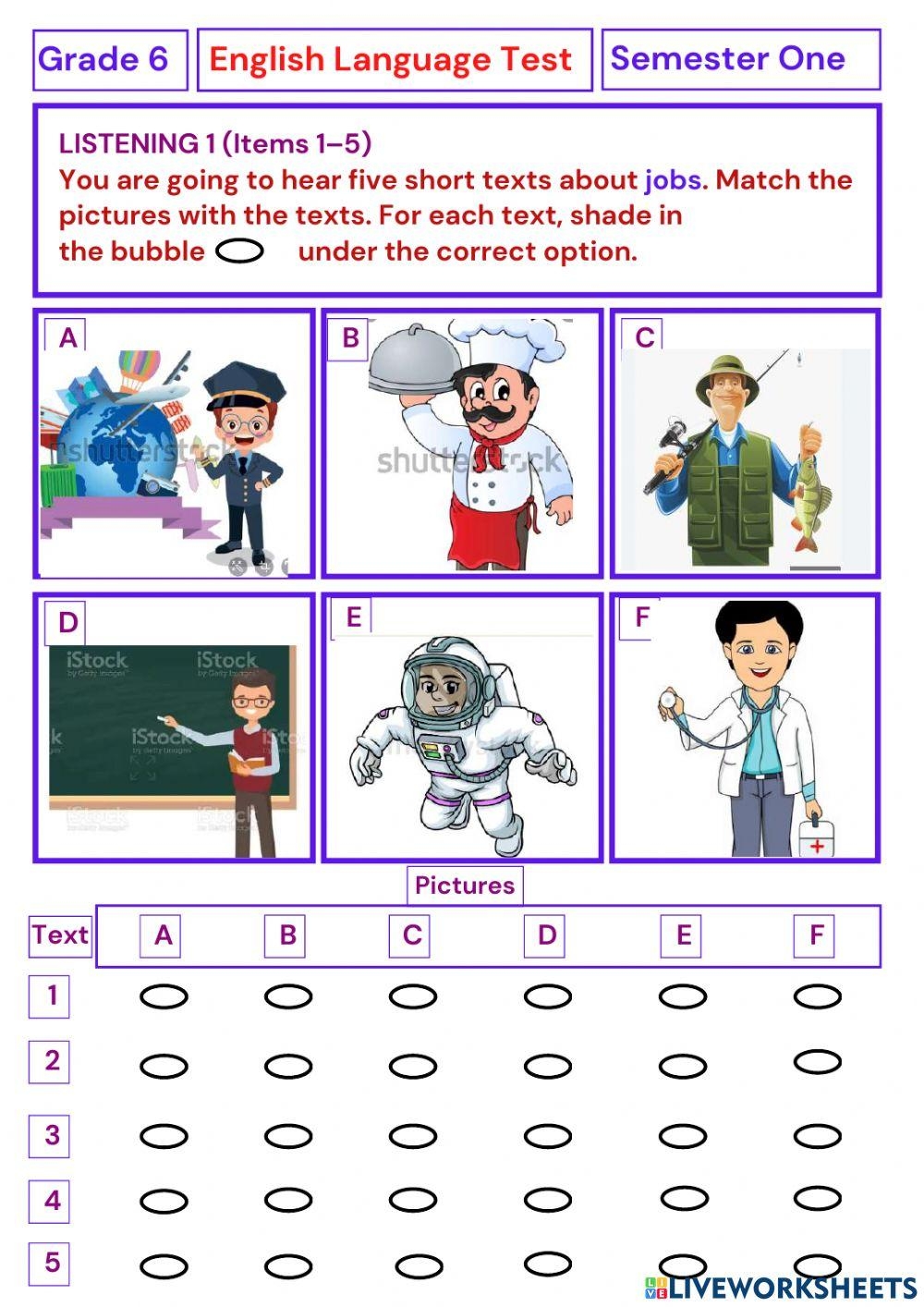 Grade 6 The Eng Free Interactive Worksheets 2246080